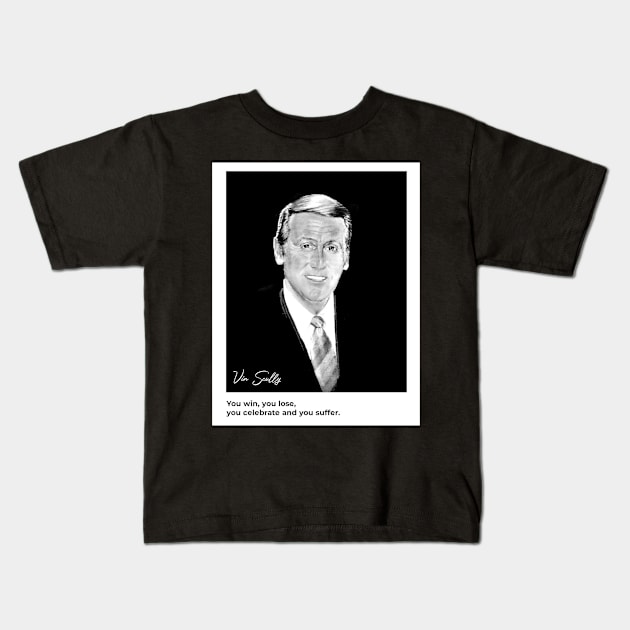 Vin Scully Kids T-Shirt by WPAP46